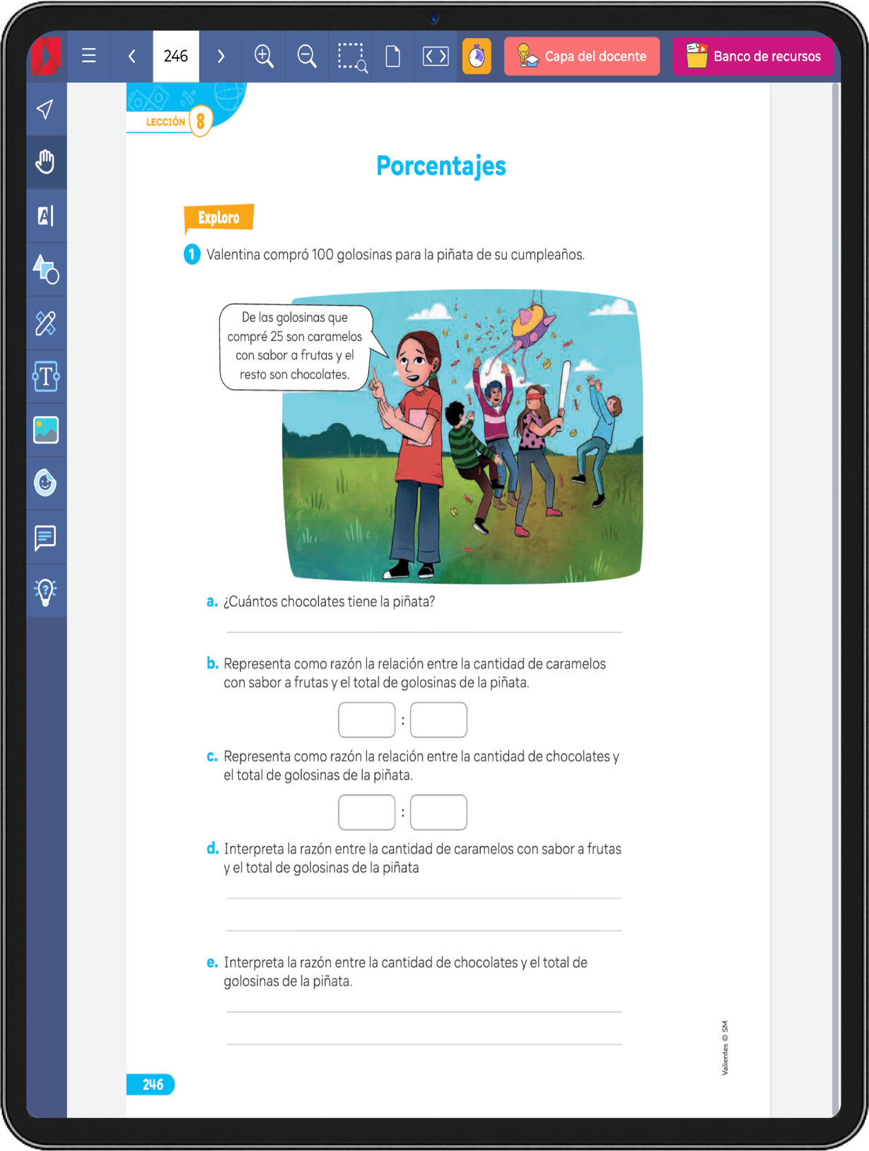 App Conecta en tablet
